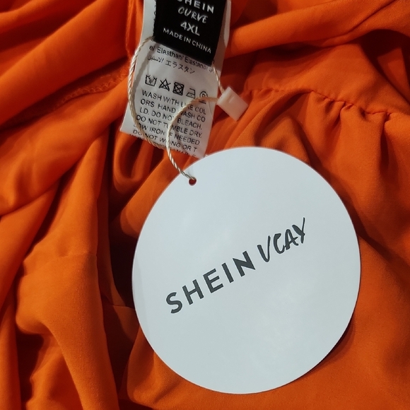 SHEIN Vibrant Orange Maxi Dress - Picture 3 of 3
